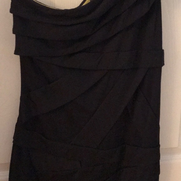 Black one shoulder bandage dress - Picture 2 of 2